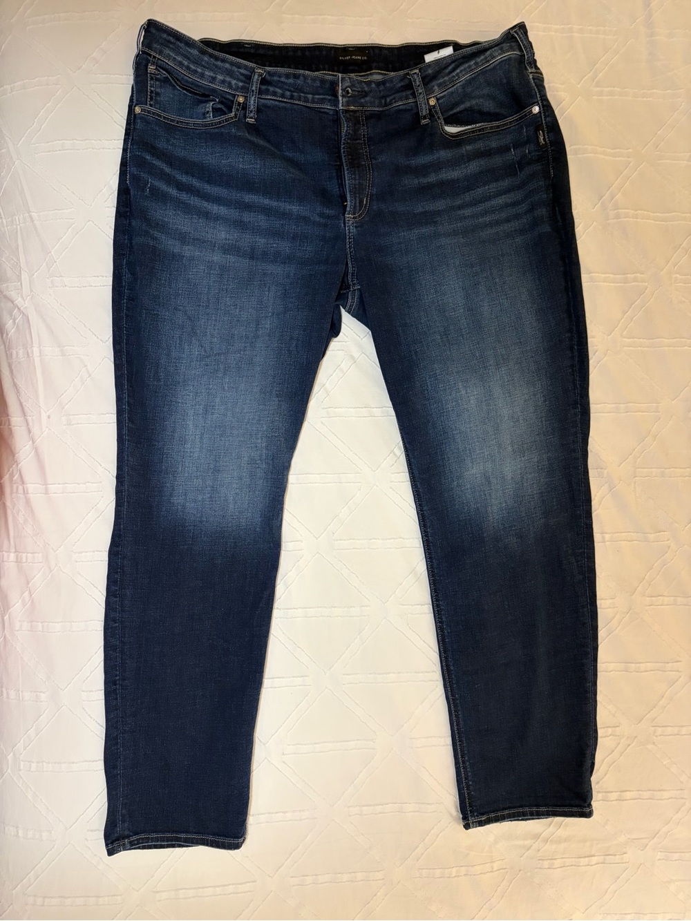 Silver Jeans Women's Dark Blue Skinny Stretch Denim